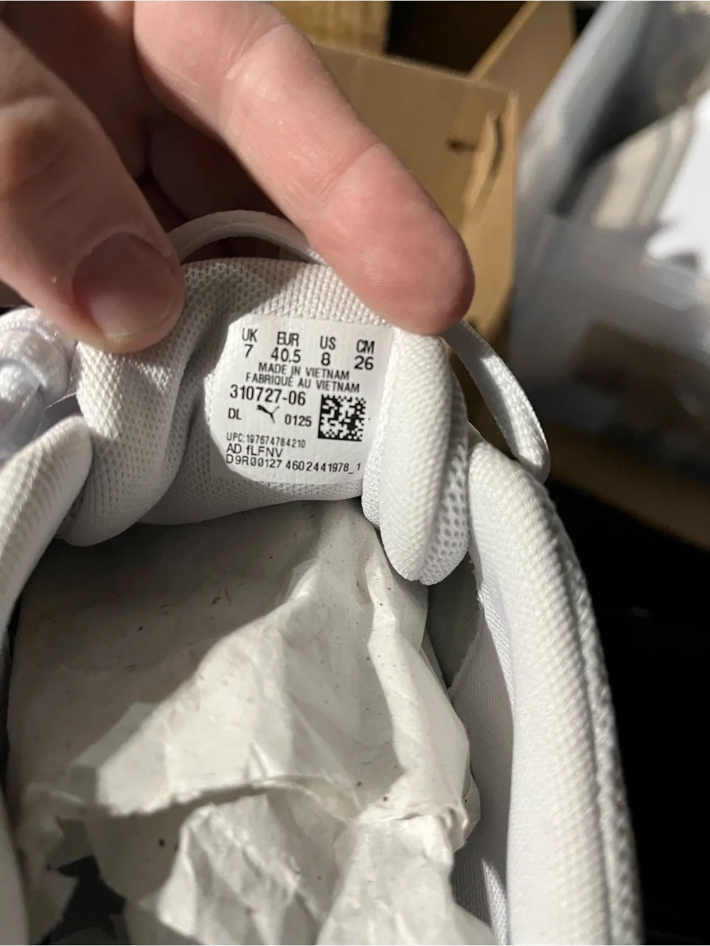 Puma White Low-Top Athletic Sneakers - Picture 4 of 4